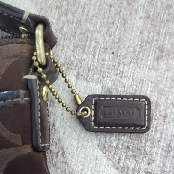 Brown Canvas Crossbody Bag Coach - Picture 2 of 7